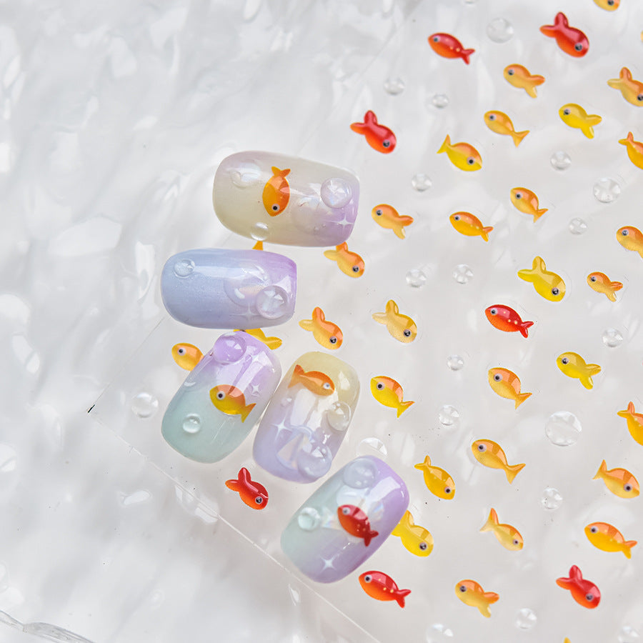 LuLuFun Studio Jellyfish Nail Deco Stickers – Ultra-Thin DIY Nail Art