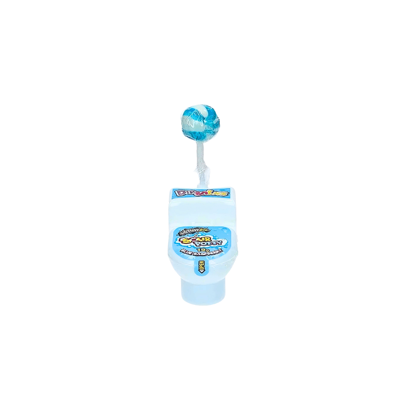 Johny Bee Sour Potty Blue Raspberry Lollipop & Sour Powder Candy