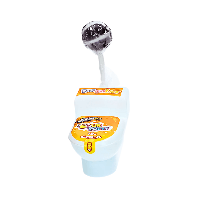 Johny Bee Sour Potty Cola Novelty Candy - Fizzy Sour Powder & Lollipop