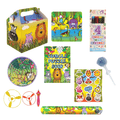 PoundFun Jungle Theme Pre-Filled Party Box – 9 Piece Kids Party Set