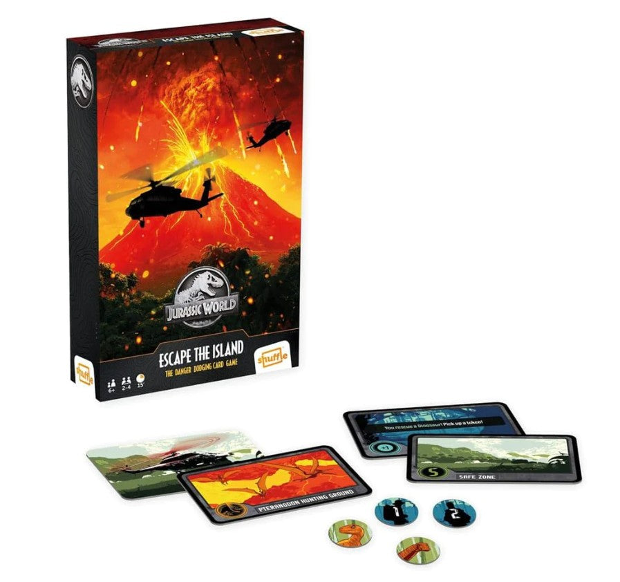 Jurassic World Escape The Island Card Game | Fast-Paced Strategy