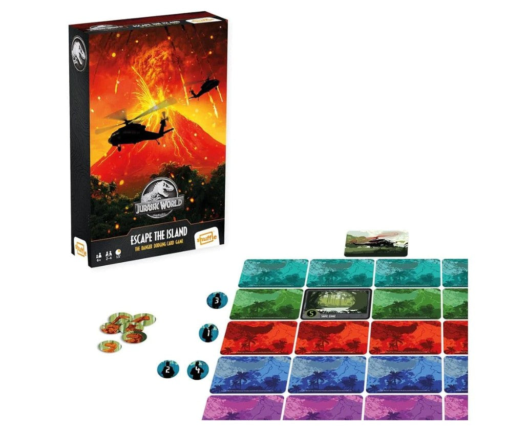 Jurassic World Escape The Island Card Game | Fast-Paced Strategy