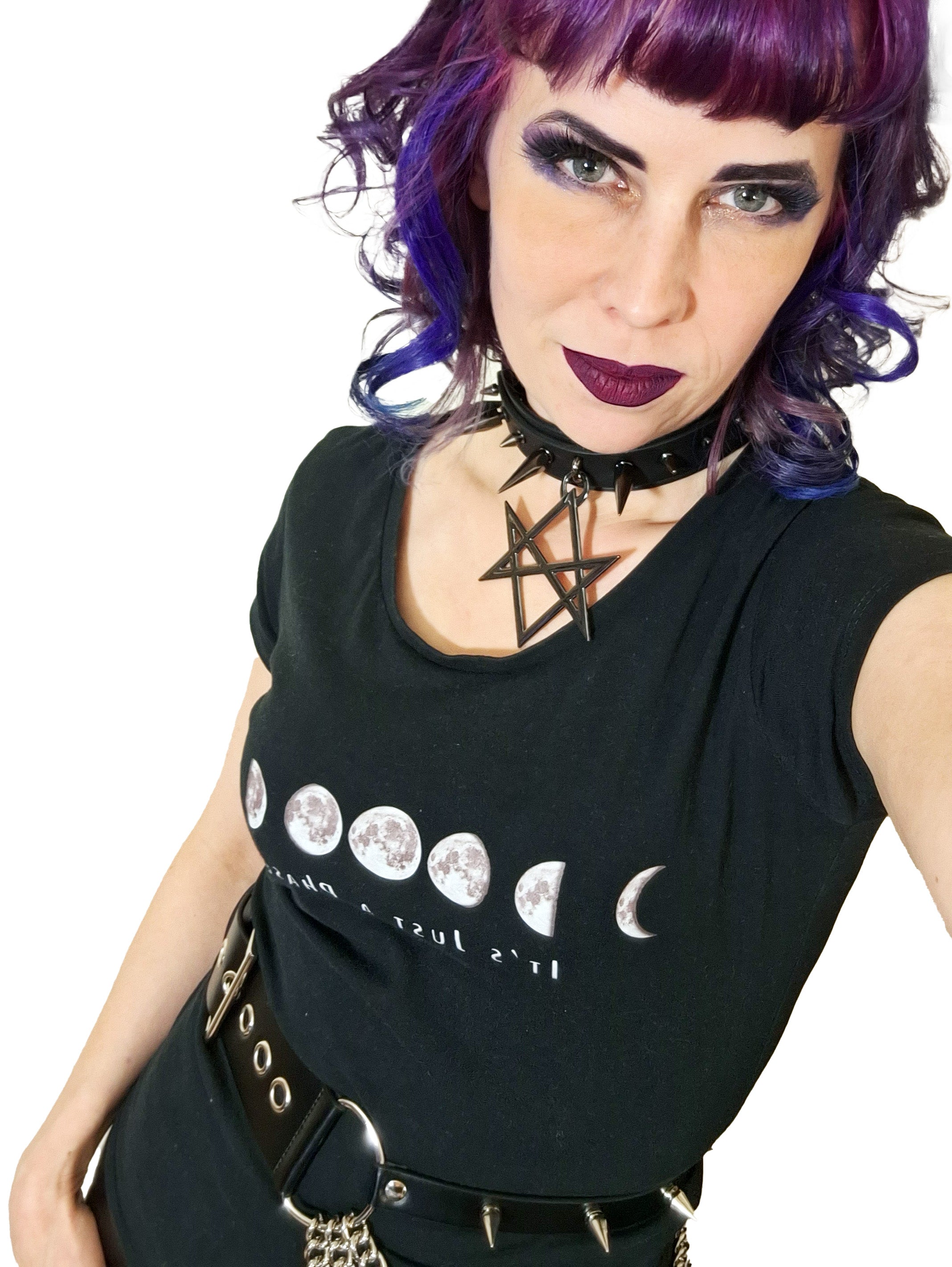 Necessary Evil It's Just A Phase Moon T-Shirt | 100% Cotton Gothic Tee