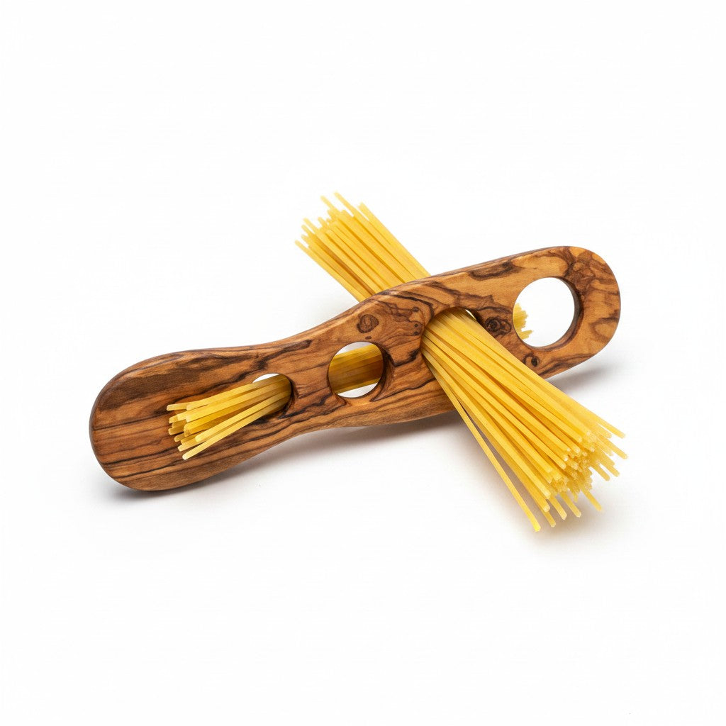 Olive Wood Handcrafted Wooden Spaghetti Measure Portion Sizer Kitchen Gadgets For Portion Control Pasta Noodles