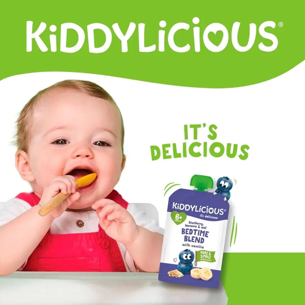 Kiddylicious Bedtime Blend Blueberry Oat 6+ months 400g (4x100g) - image 4