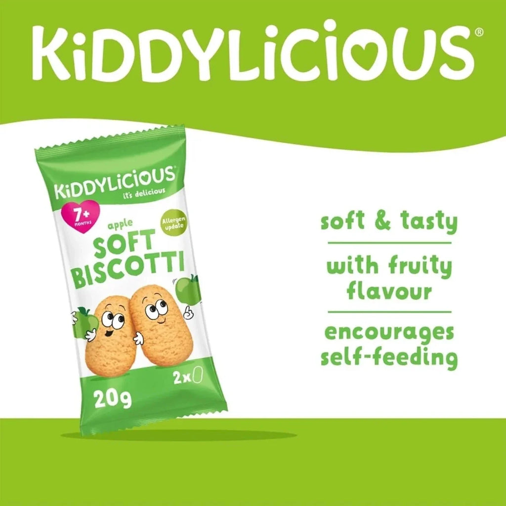 Kiddylicious Apple Biscotti 7+ months 120g (6x20g) - image 2