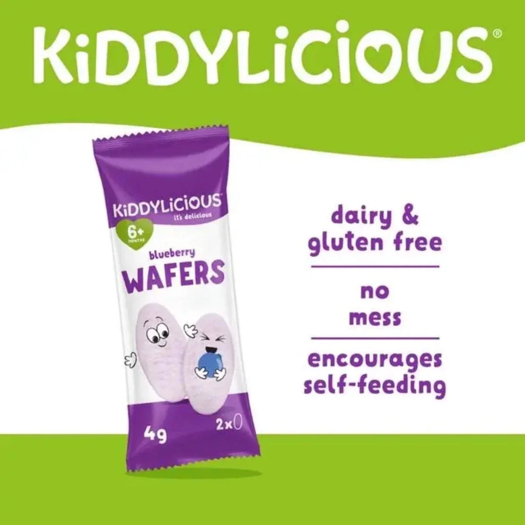 Kiddylicious Blueberry Wafers Maxi 6+ months 400g (10x4g) - image 2
