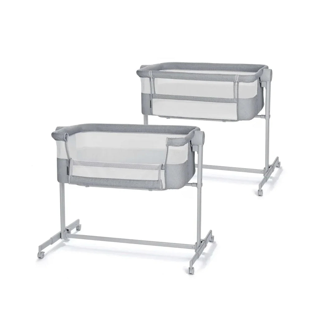 Kinderkraft Nestee Up 2 Bedside Crib - Full Light Grey - image 2