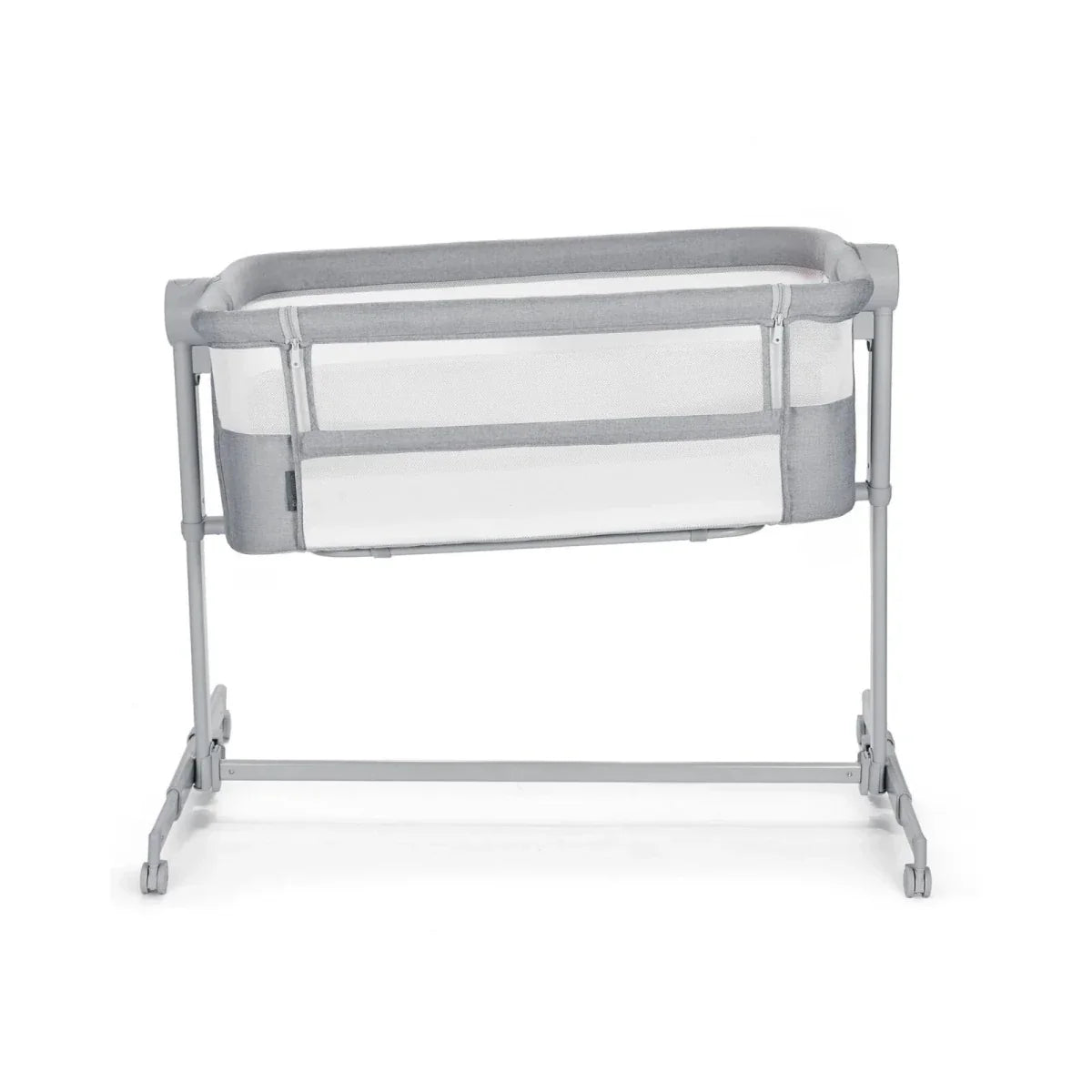 Kinderkraft Nestee Up 2 Bedside Crib - Full Light Grey - image 3