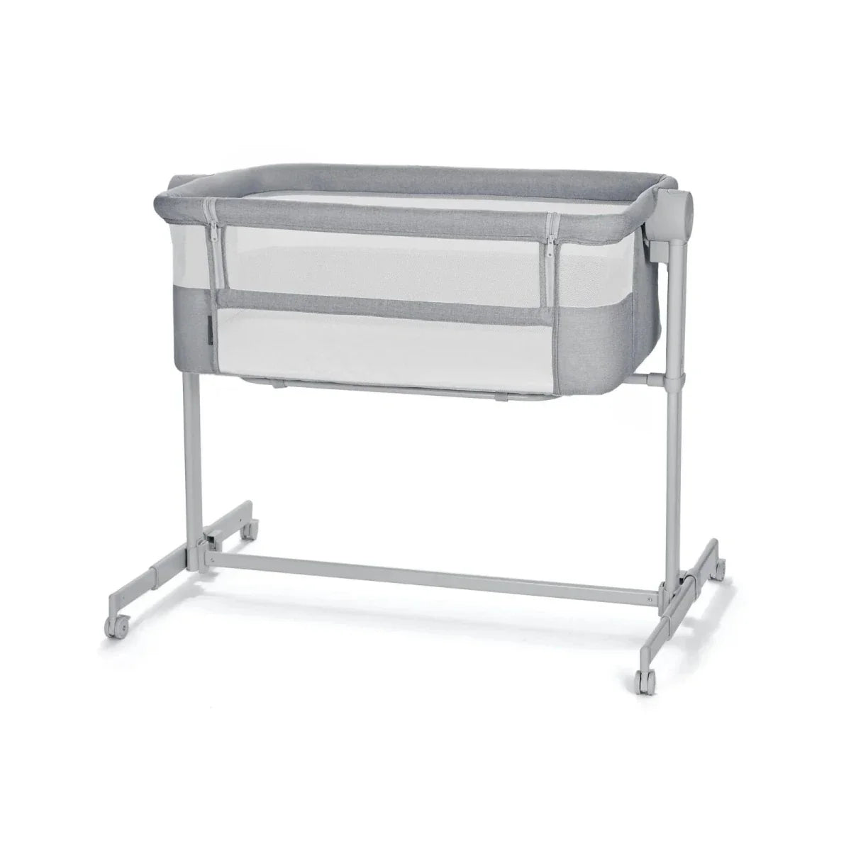 Kinderkraft Nestee Up 2 Bedside Crib - Full Light Grey - image 4