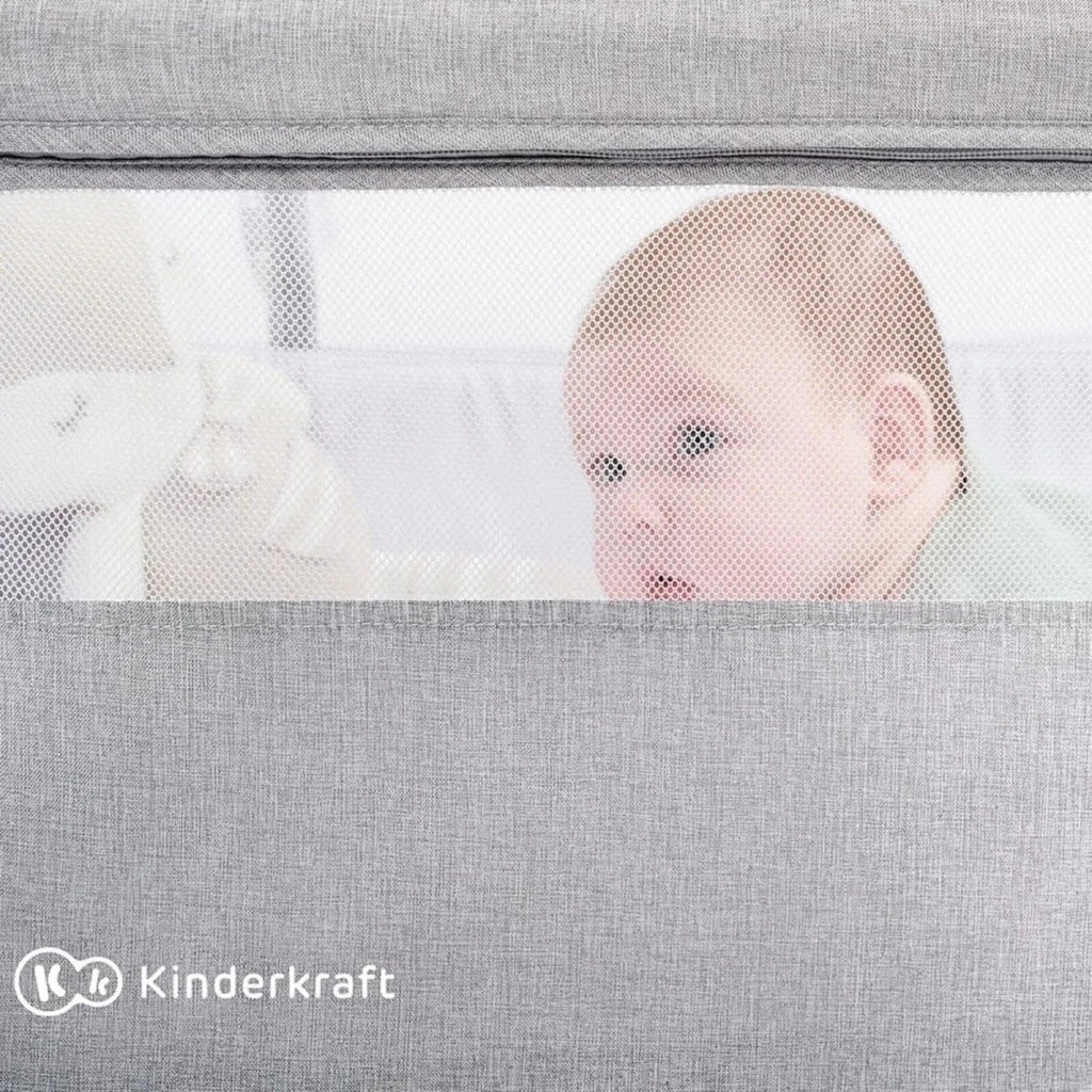 Kinderkraft Nestee Up 2 Bedside Crib - Full Light Grey - image 13