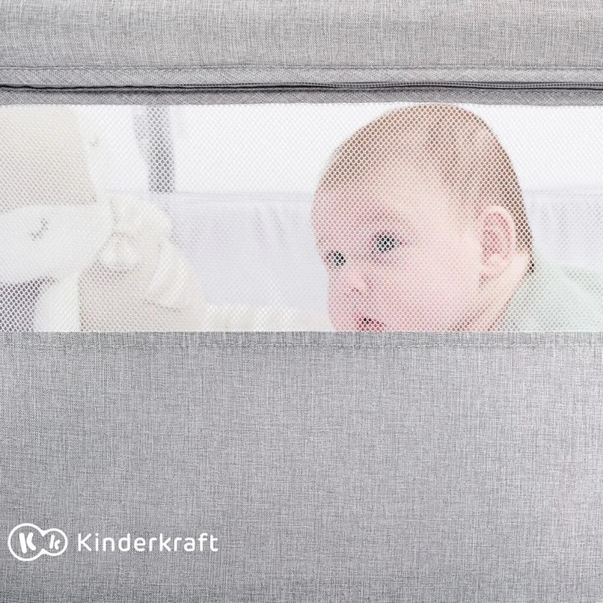 Kinderkraft Nestee Up 2 Bedside Crib - Full Light Grey - image 13