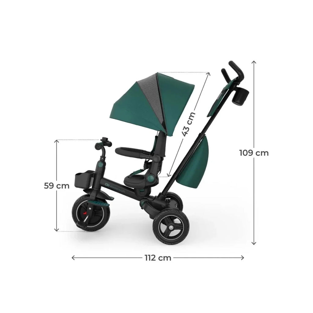 Kinderkraft Spinstep 2 Plus Tricycle - Green - image 11