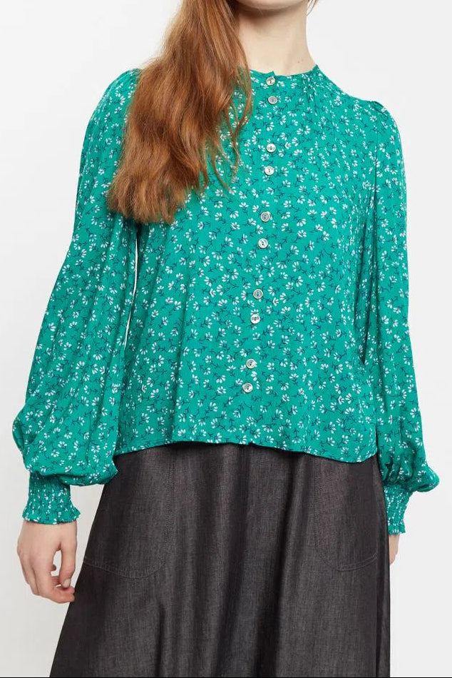 Louche Kerstin Naive Ditsy Print Long Sleeve Blouse