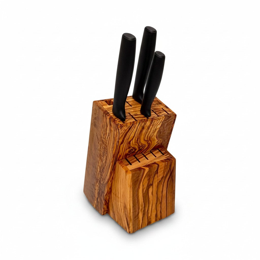 Olive Wood Knife Block