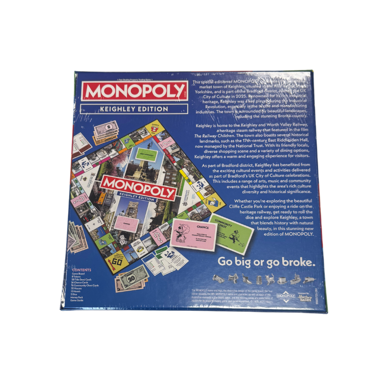 Monopoly Keighley Edition Board Game | Yorkshire Landmark Edition