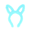 PoundFun Kids Blue Furry Bunny Ears Headband – Soft Easter Costume