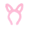 PoundFun Kids Pink Furry Bunny Ears Headband – Soft Costume Accessory