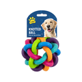 PoundFun Knotted Dog Ball – Durable Interactive Fetch Toy for Exercise