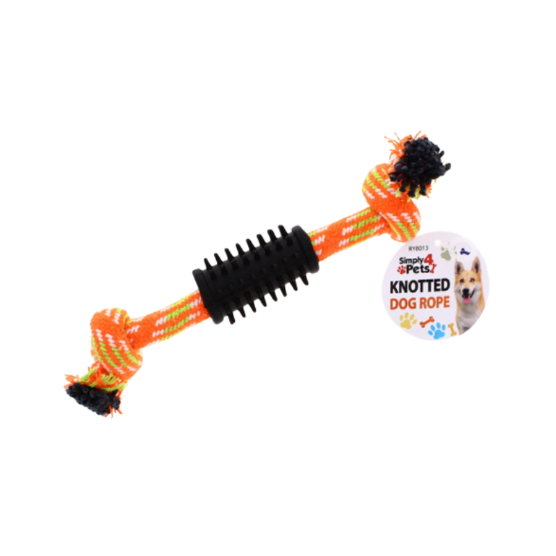 PoundFun Knotted Cotton Rope Dog Toy – Durable Dental Chew & Tug Toy
