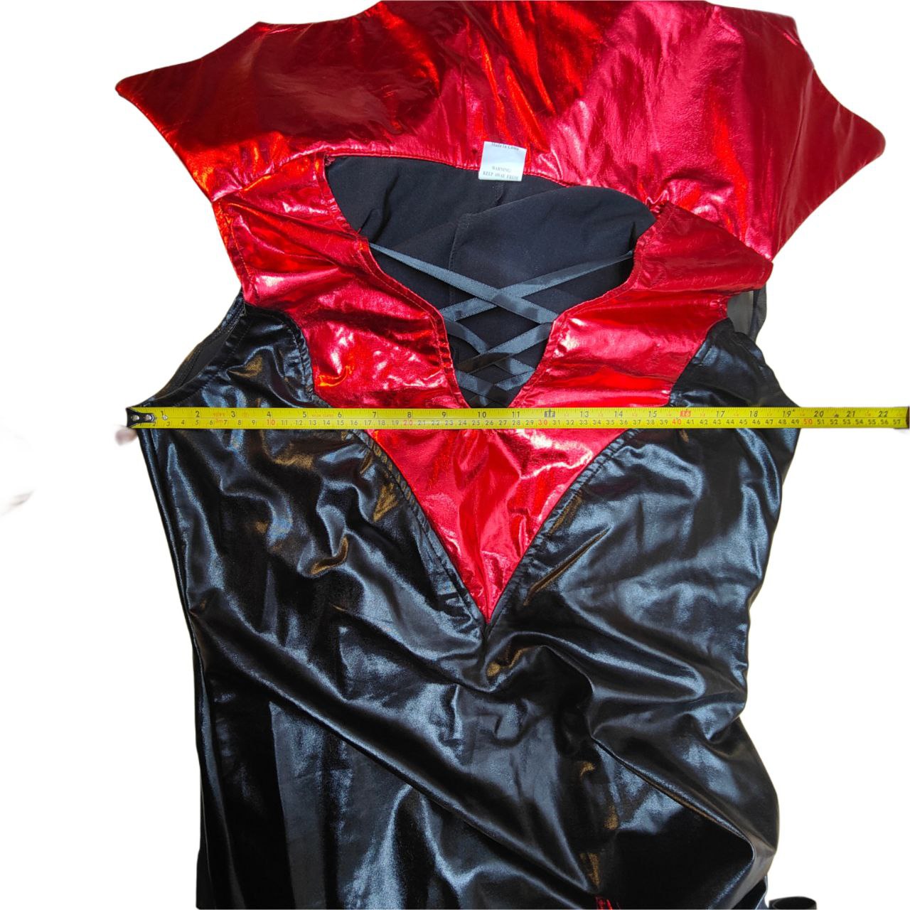 Massive Discounts Ladies Vampire Costume – Black PVC Dress & Cape