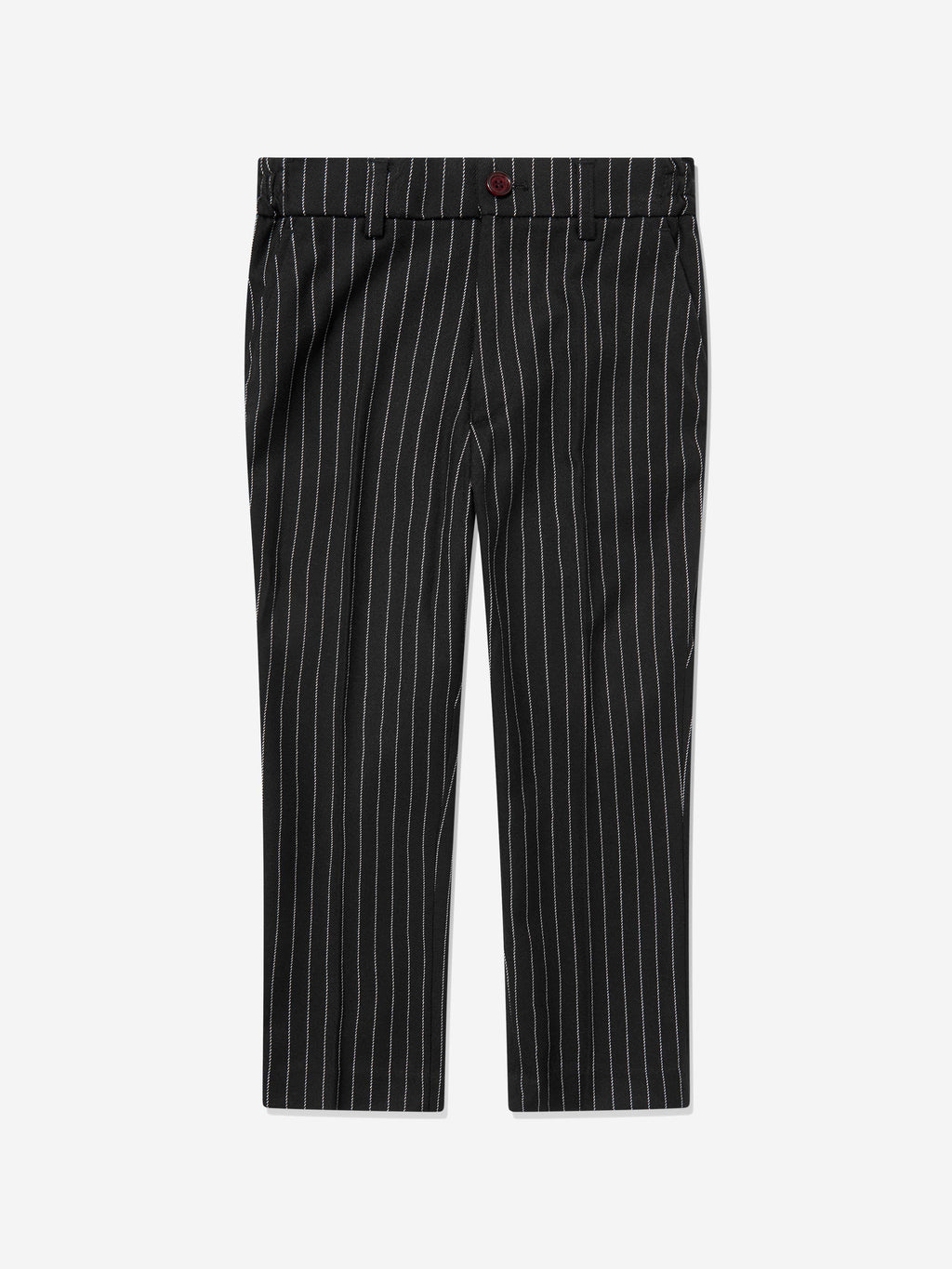 SUITLAB London Boys Black Striped 3 Piece Tuxedo Suit Set