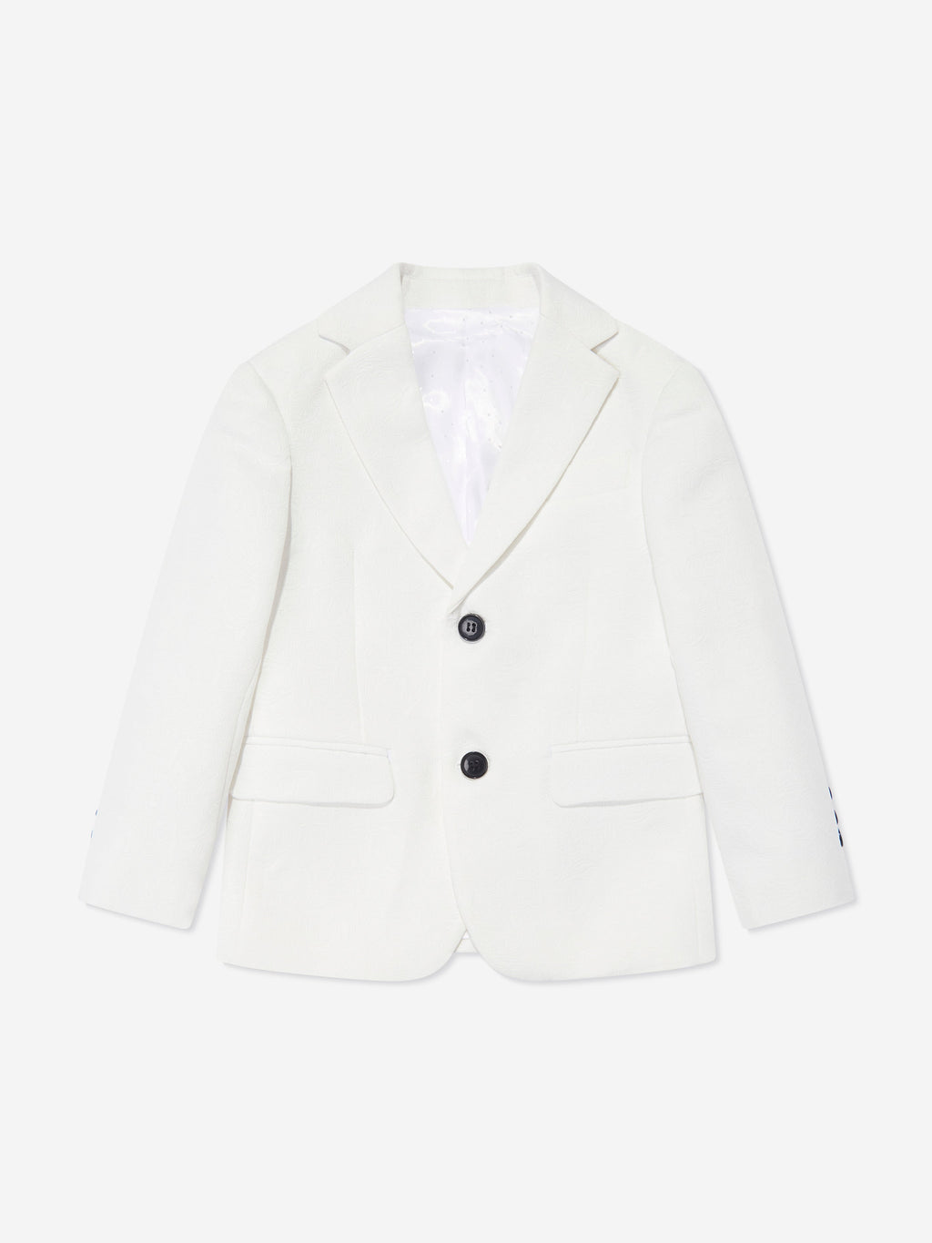 SUITLAB London Boys White 3 Piece Tuxedo Suit Set in Viscose Blend