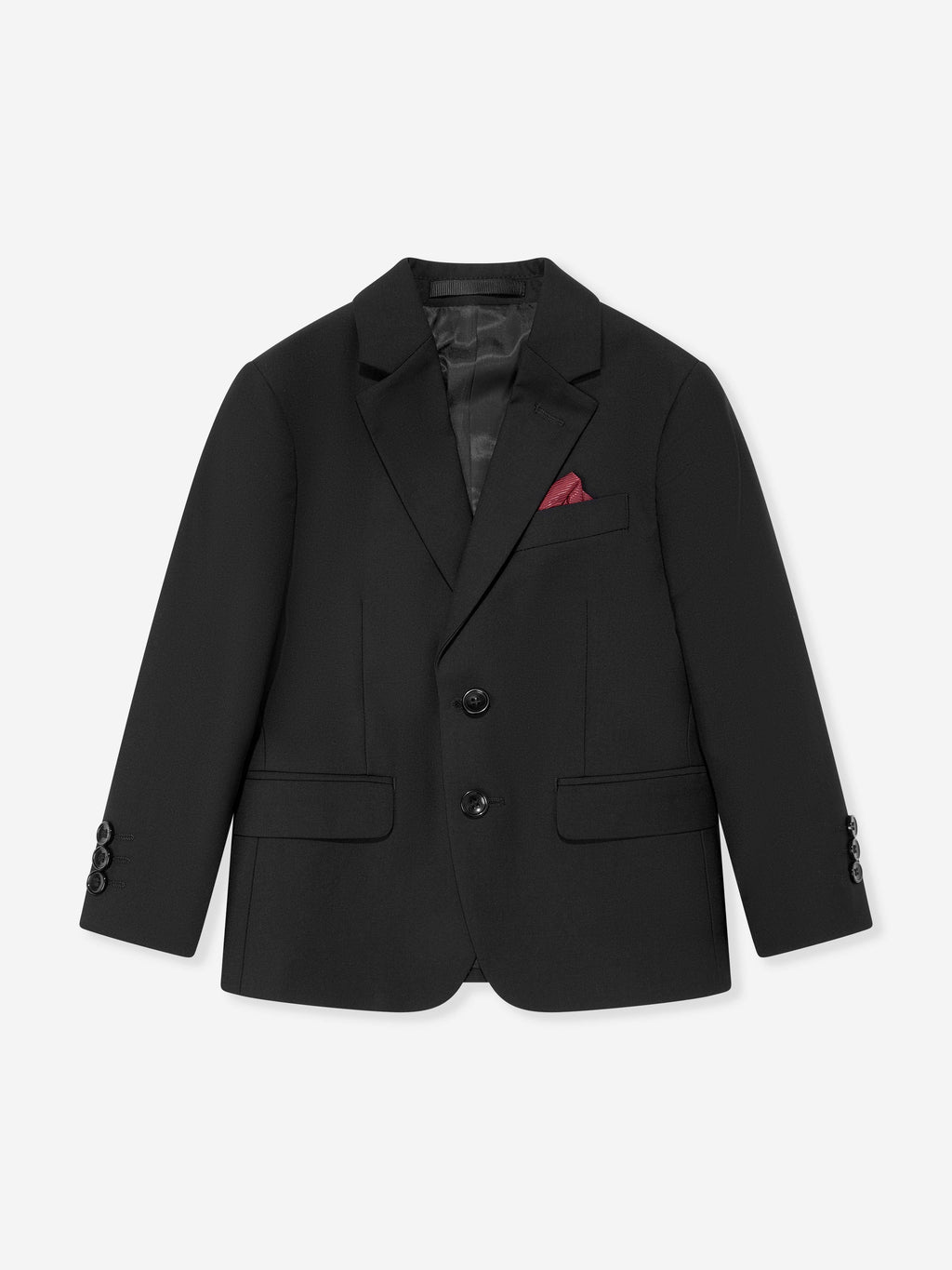 SUITLAB London Boys 7-Piece Formal Suit Set in Black – Viscose Blend