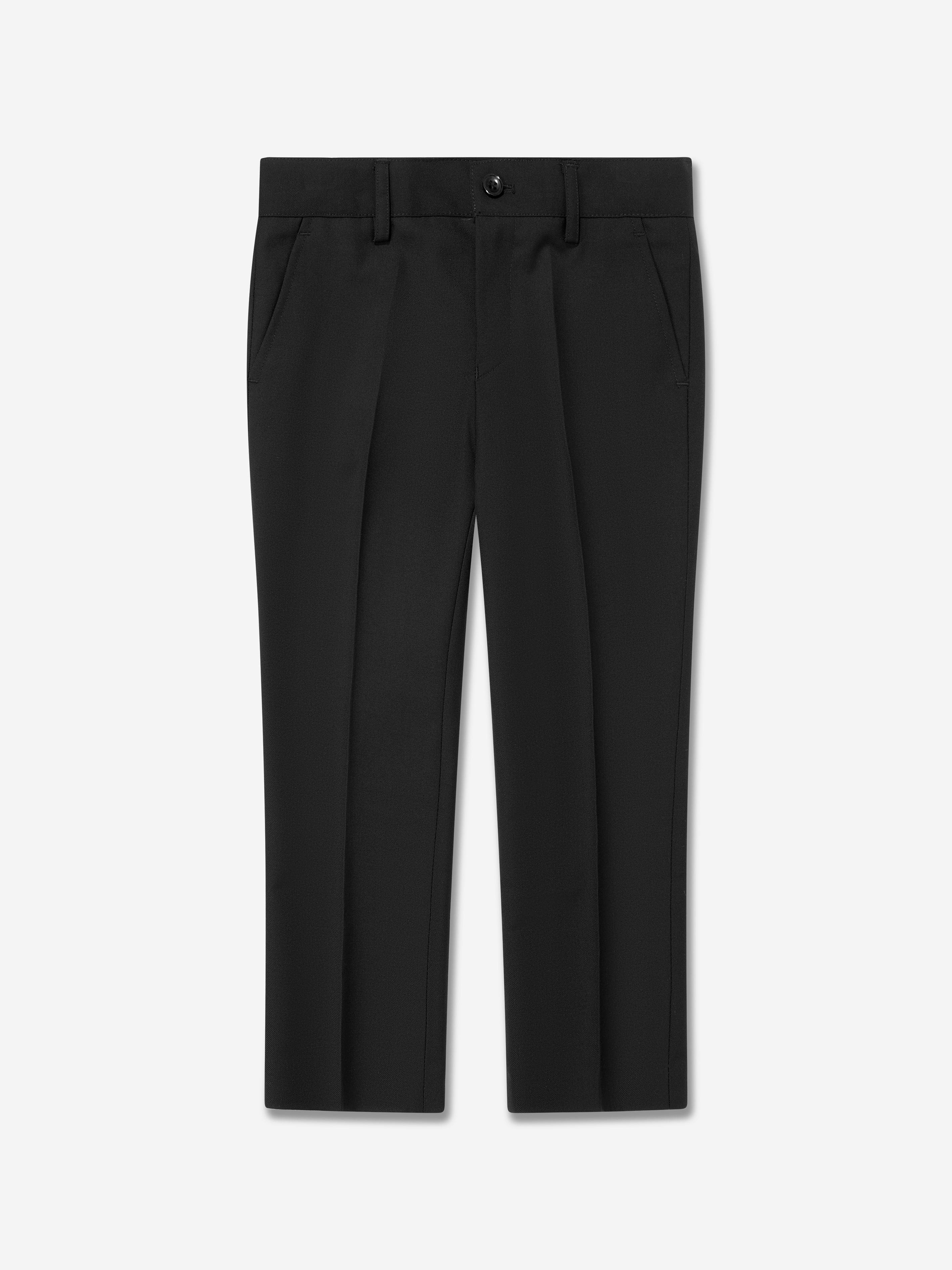 SUITLAB London Boys 7-Piece Formal Suit Set in Black – Viscose Blend