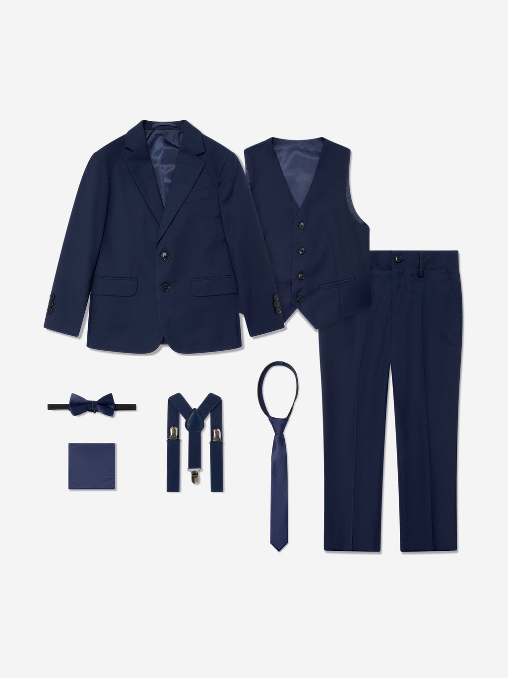 SUITLAB London Boys 7-Piece Navy Suit Set | Viscose Blend Formal Wear