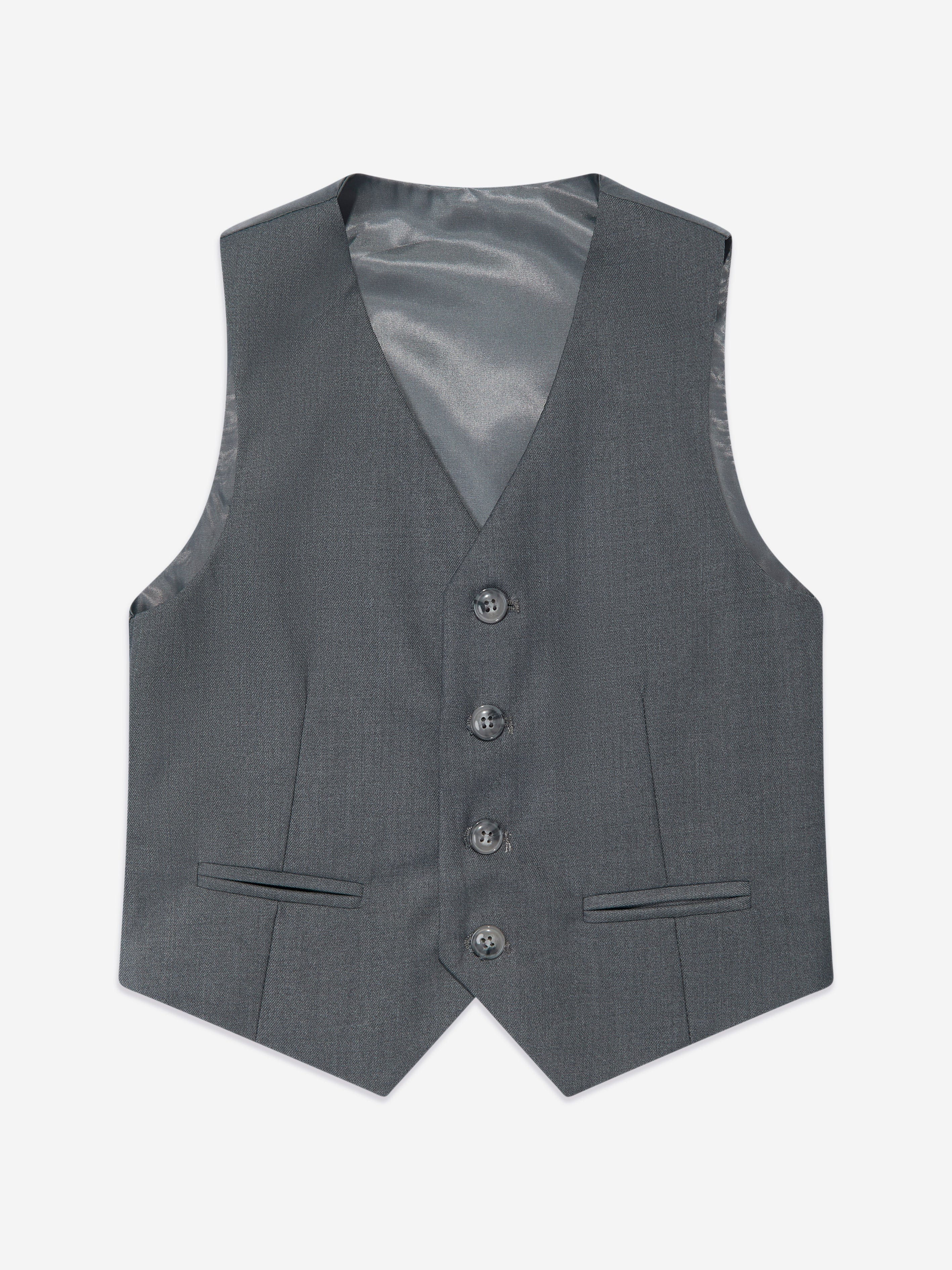 SUITLAB London Boys 7-Piece Formal Suit Set in Charcoal Grey