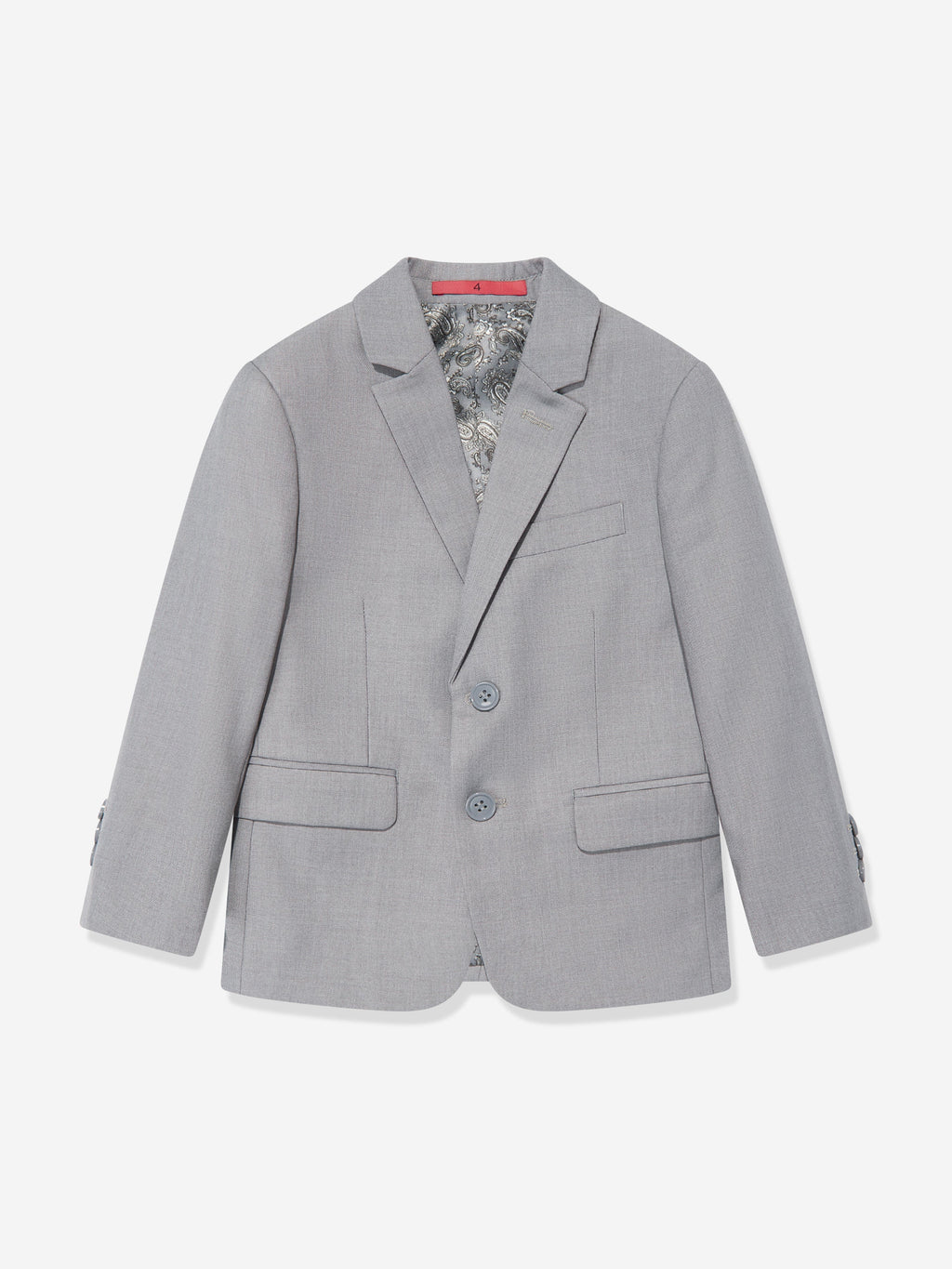 SUITLAB London Boys 7 Piece Grey Suit Set - Viscose Blend Formalwear