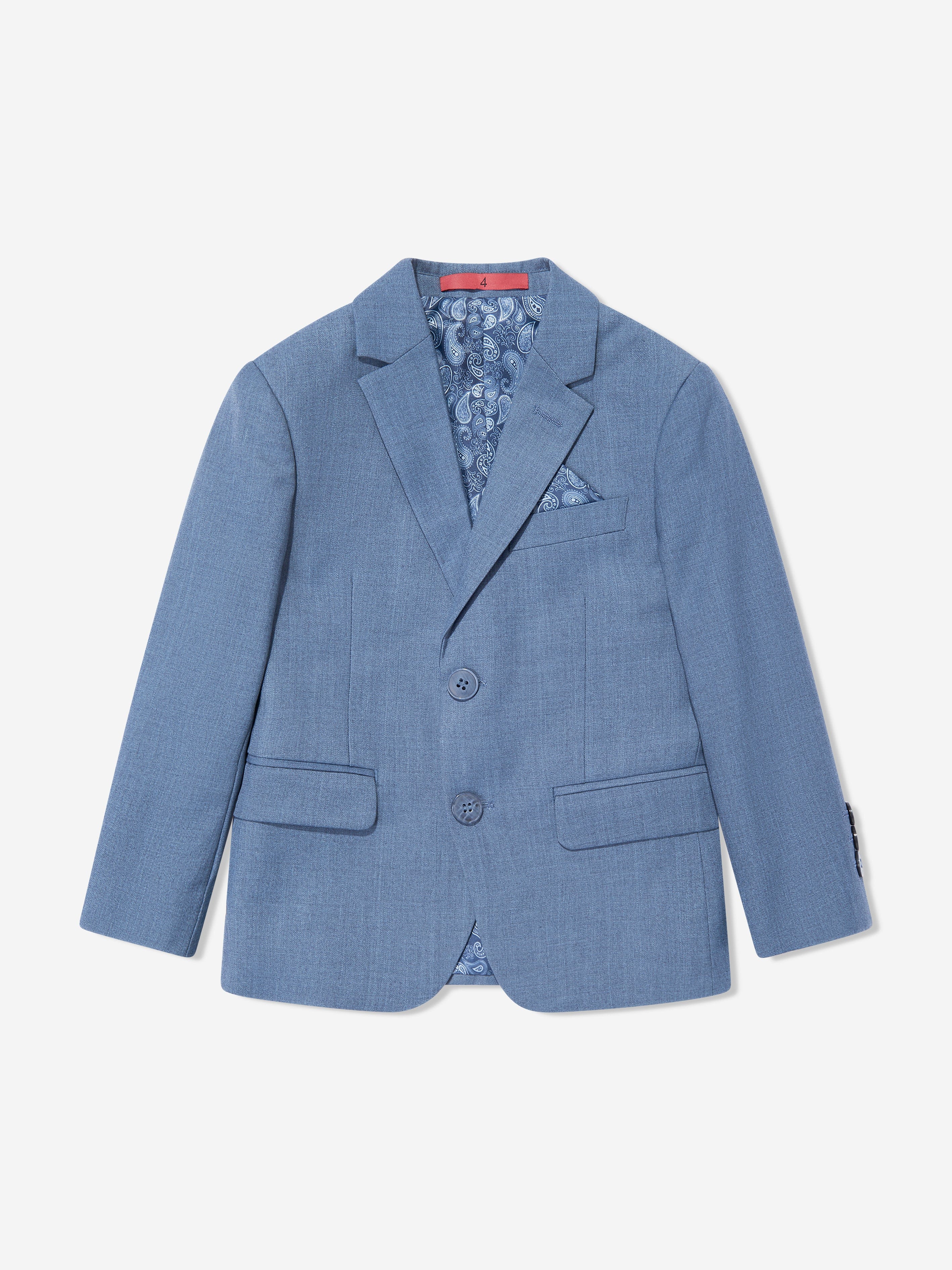 SUITLAB London Boys 7 Piece Suit Set in Blue Grey | Smart Occasion Wear