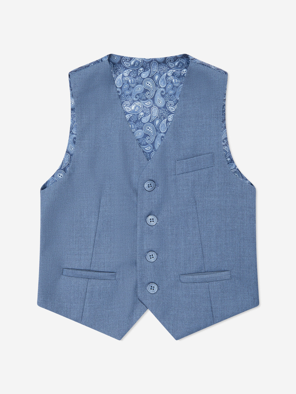 SUITLAB London Boys 7 Piece Suit Set in Blue Grey | Smart Occasion Wear