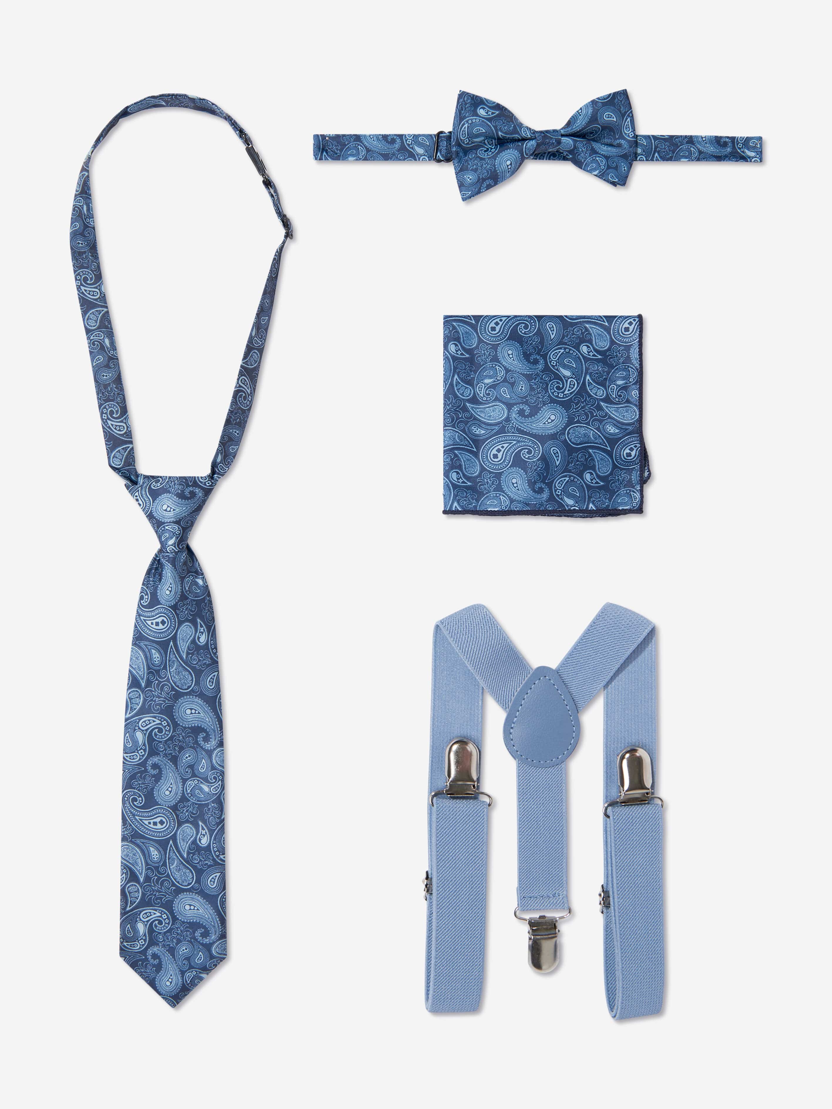 SUITLAB London Boys 7 Piece Suit Set in Blue Grey | Smart Occasion Wear