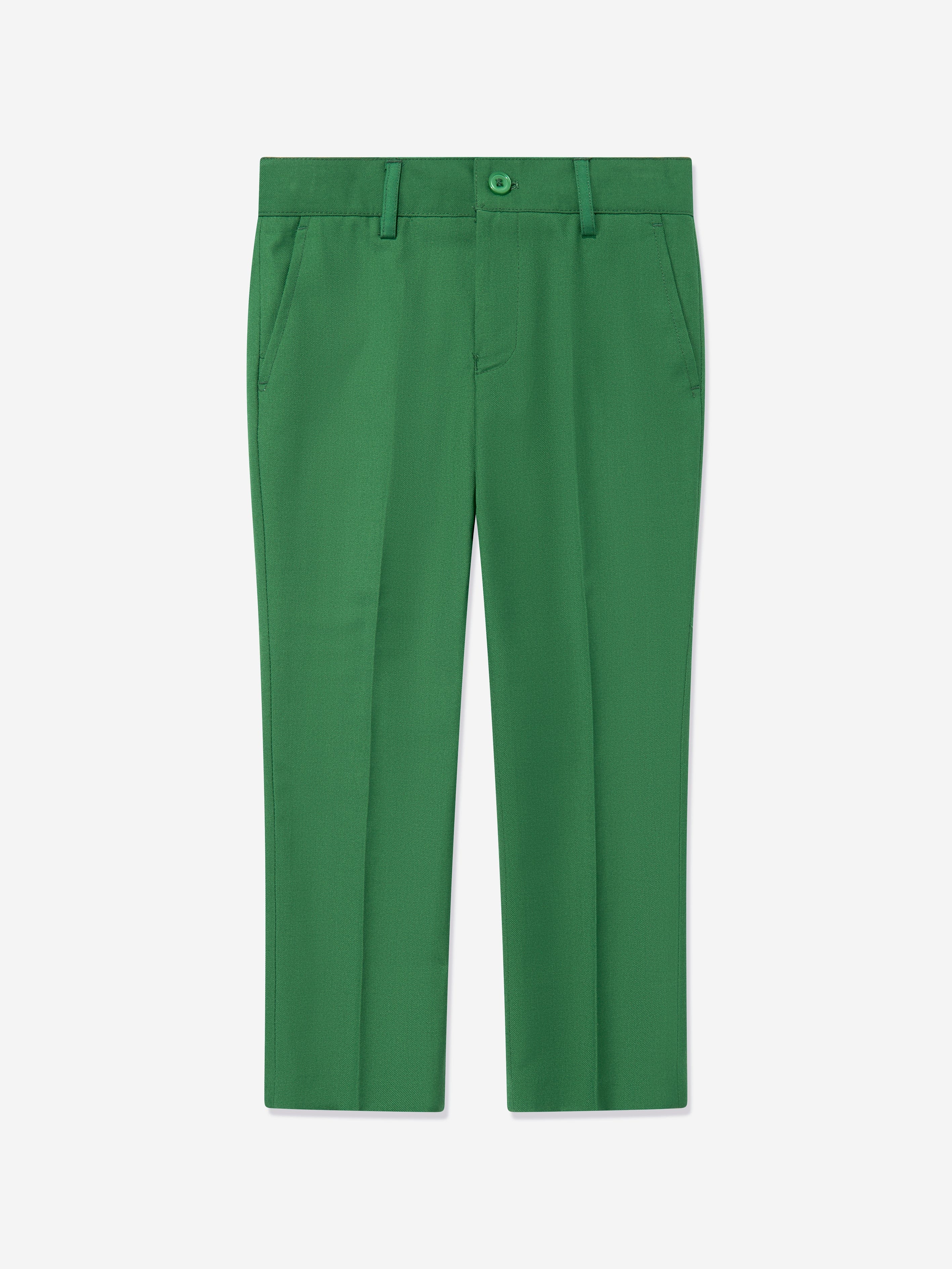 SUITLAB London Boys 7 Piece Suit Set in Green - Viscose Blend