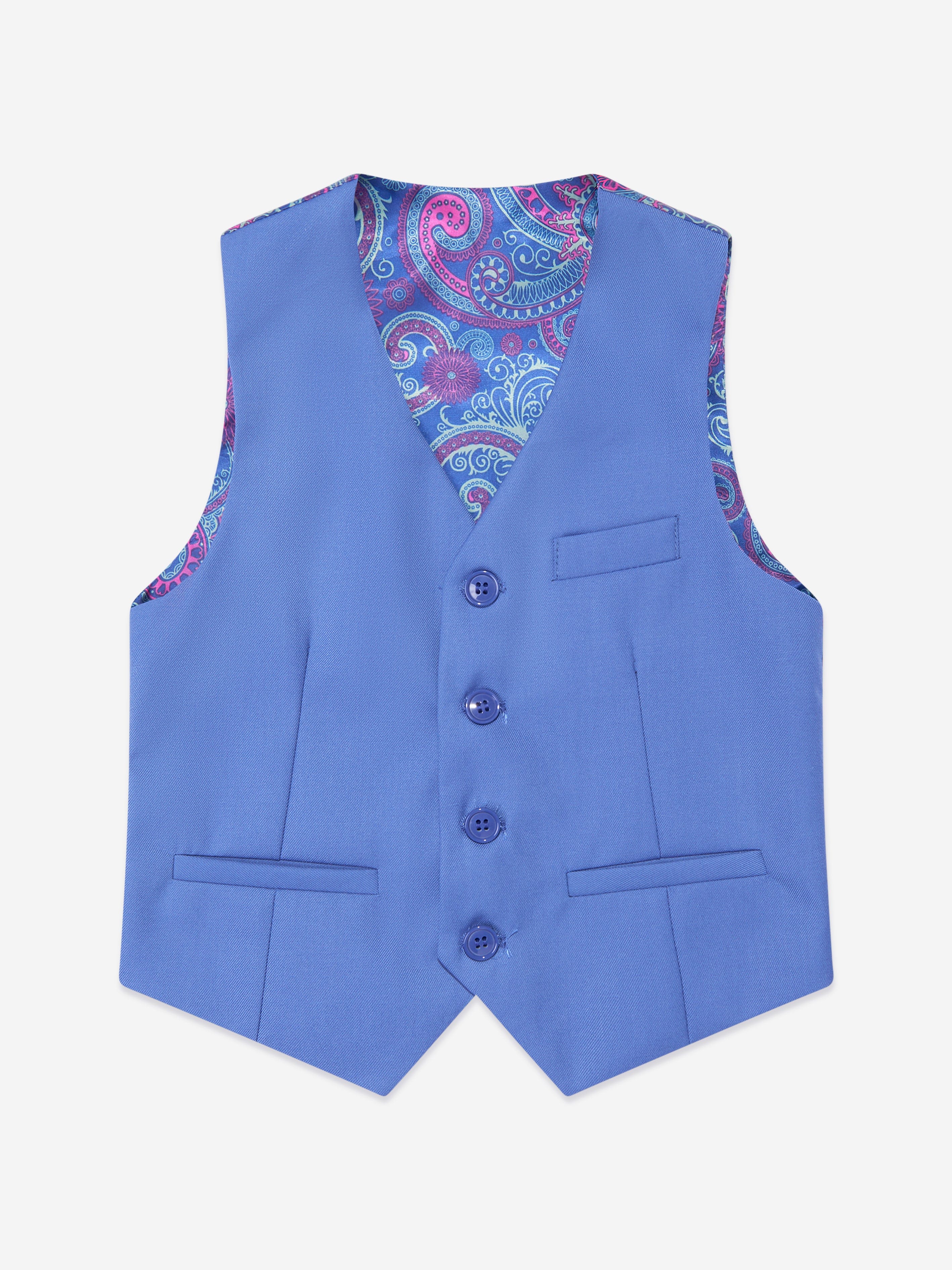 SUITLAB London Boys 7 Piece Suit Set in Dusty Blue | Smart Occasion Wear