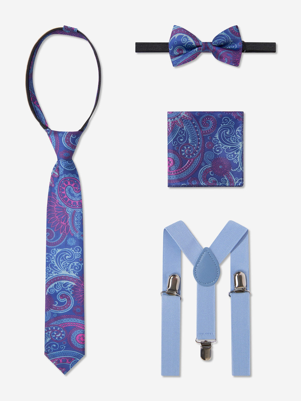 SUITLAB London Boys 7 Piece Suit Set in Dusty Blue | Smart Occasion Wear