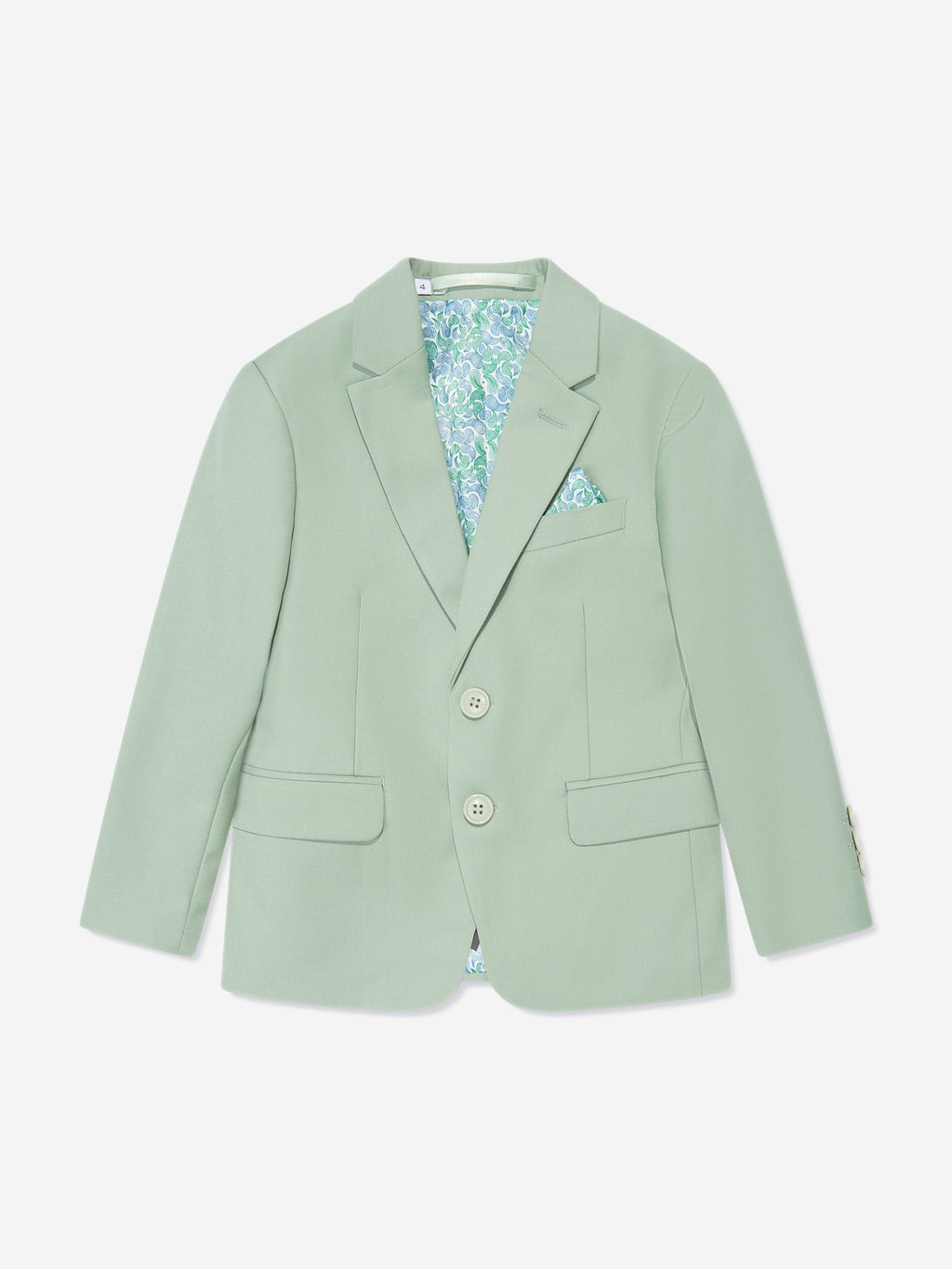 SUITLAB London Boys 7-Piece Suit Set in Avocado Green Viscose