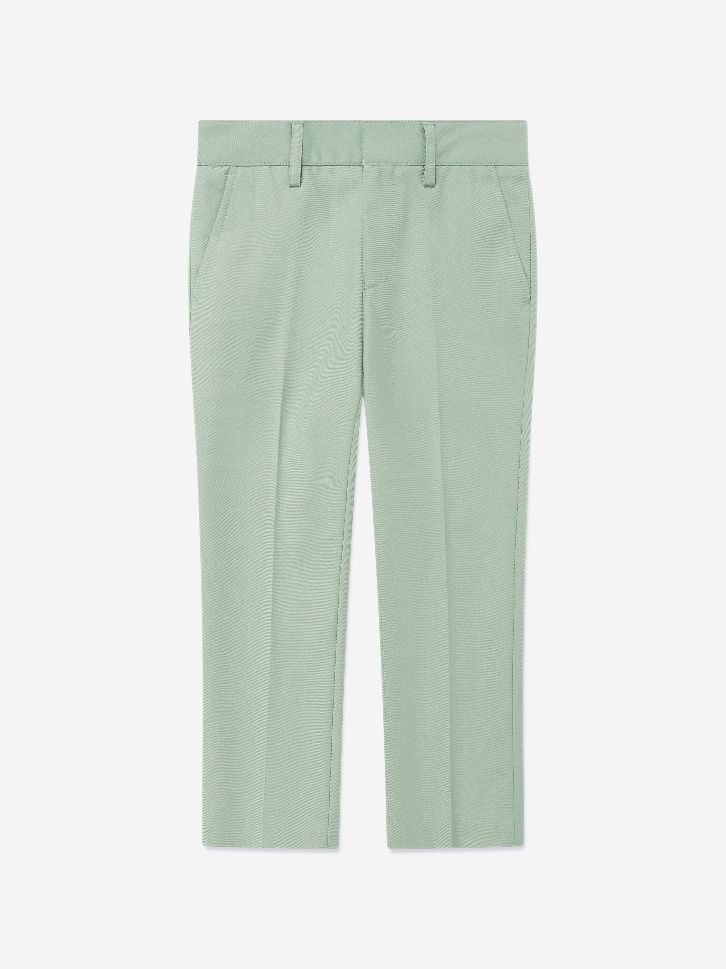 SUITLAB London Boys 7-Piece Suit Set in Avocado Green Viscose