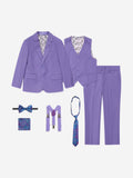 SUITLAB London Boys 7-Piece Lavender Suit Set – Formal Viscose Blend