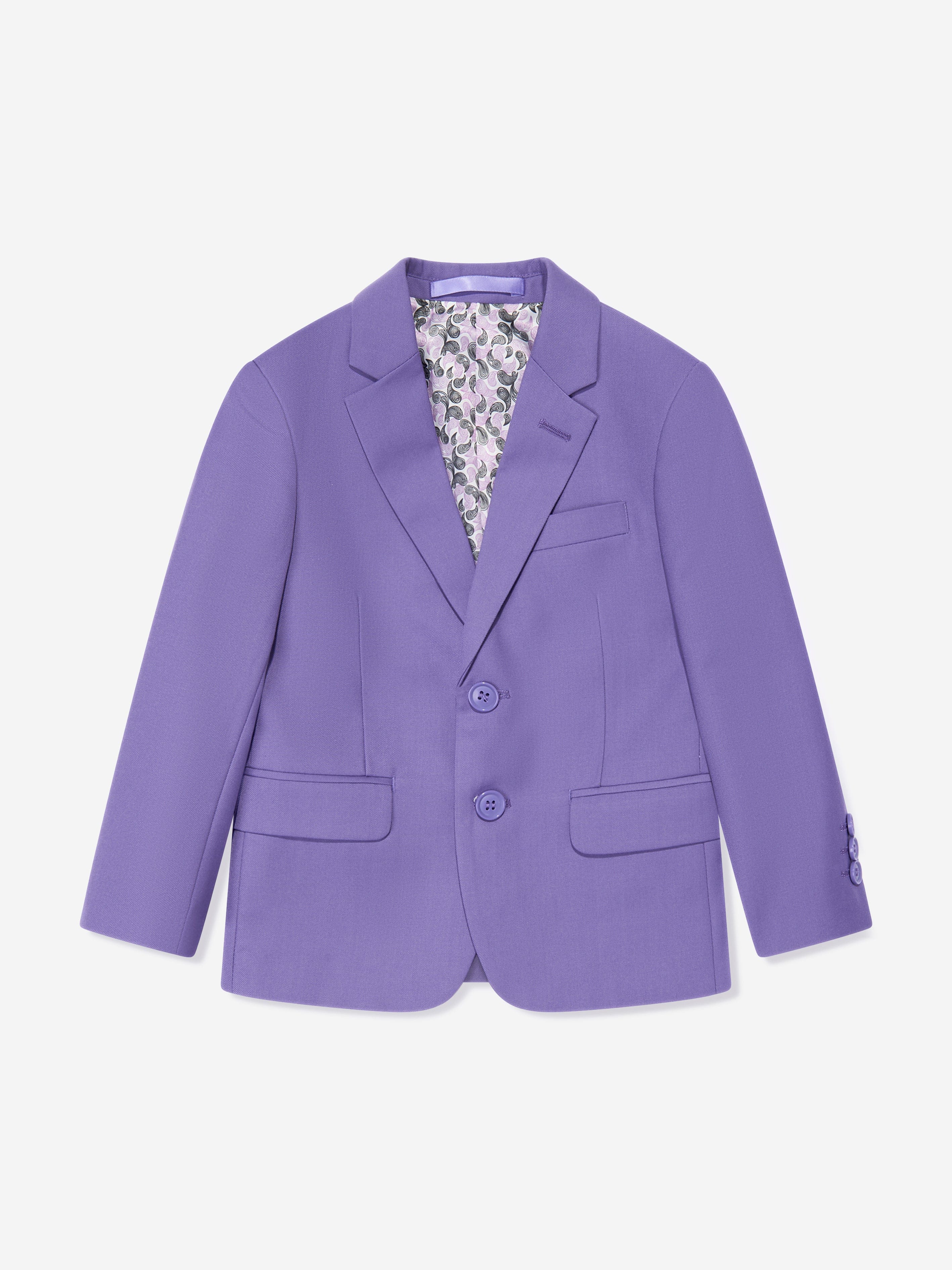 SUITLAB London Boys 7-Piece Lavender Suit Set – Formal Viscose Blend