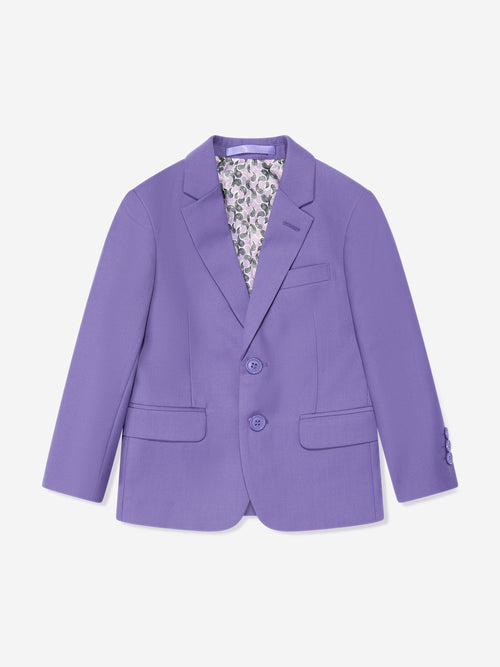SUITLAB London Boys 7-Piece Lavender Suit Set – Formal Viscose Blend