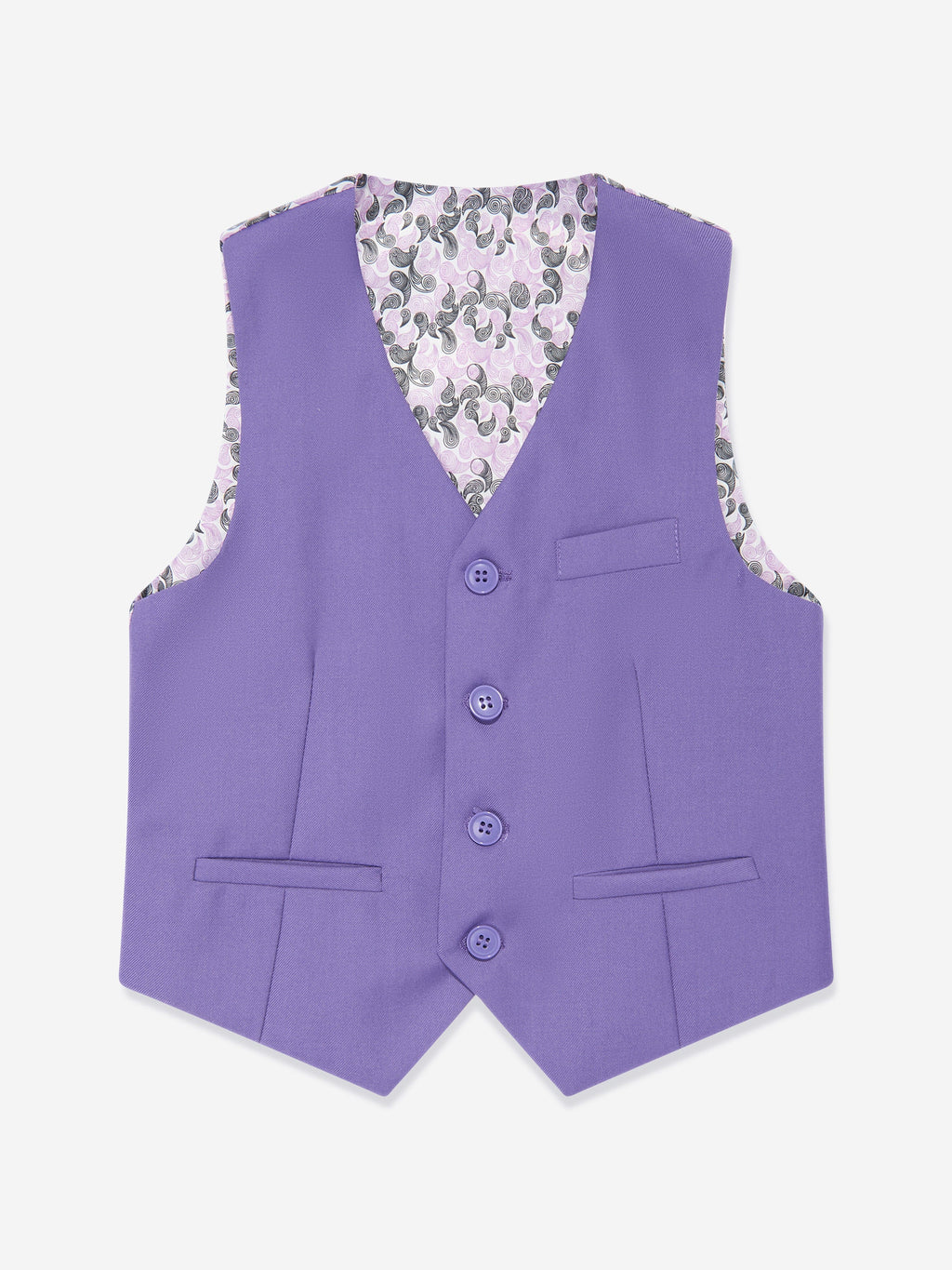 SUITLAB London Boys 7-Piece Lavender Suit Set – Formal Viscose Blend