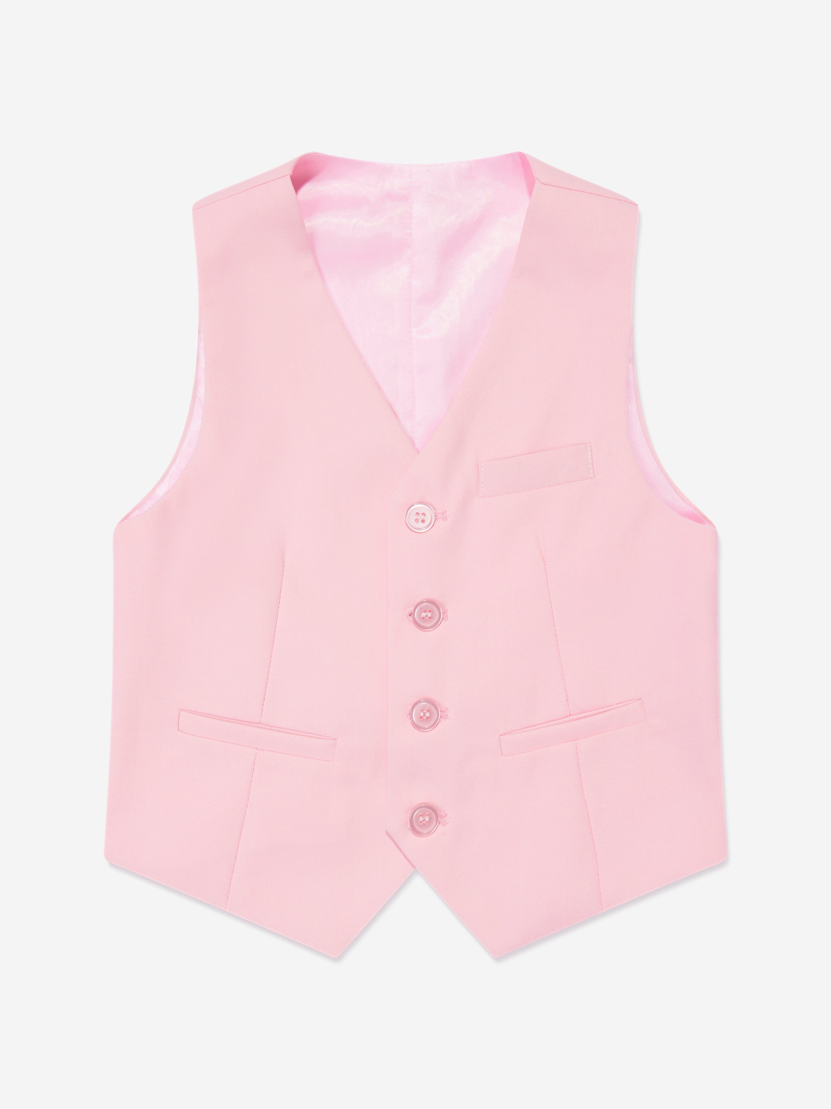 SUITLAB London Boys 7-Piece Suit Set in Pink – Jacket & Trousers