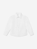 SUITLAB Boys White Cotton Poplin Long Sleeve Shirt | Childsplay Clothing