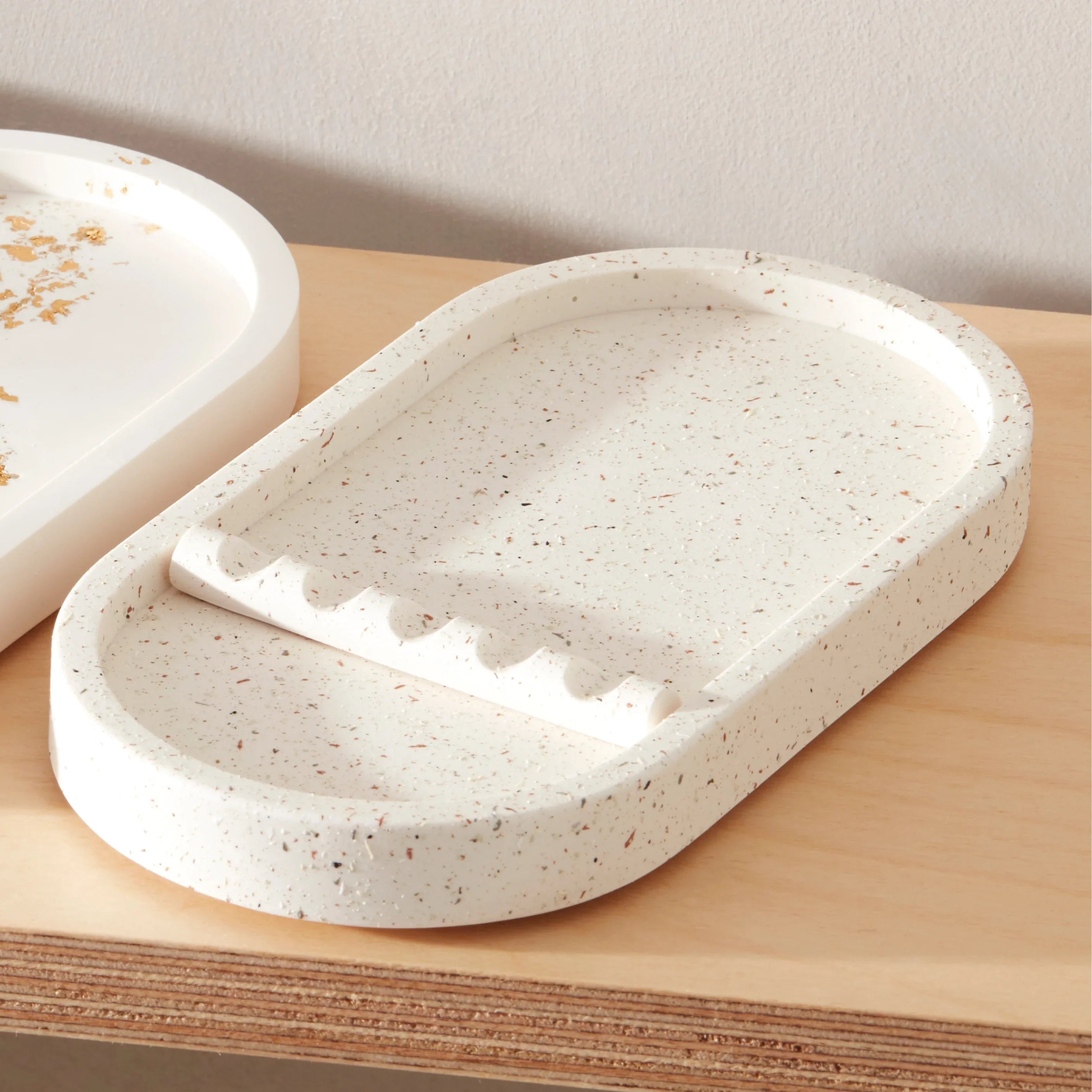 The London Brow Company Jesmonite Tool Tray | Handmade Beauty Organizer