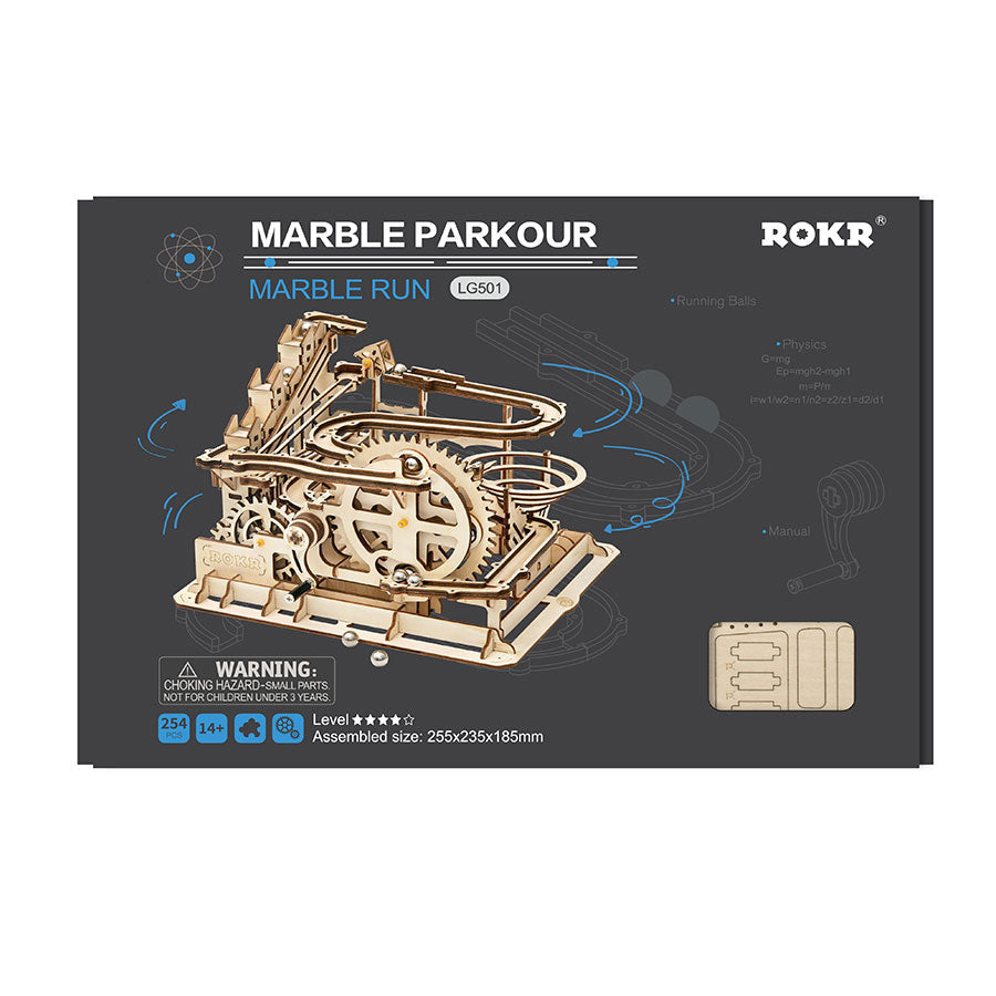 Snaps Marble Run 3D Wooden Puzzle – Mechanical STEM Building Kit