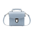 Handmade Leather Sugarcube Handbag - Lilac Grey