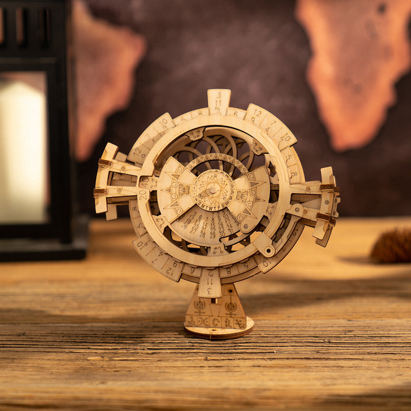 Snaps Perpetual Calendar – DIY 3D Wooden Puzzle Mechanical Desk Decor